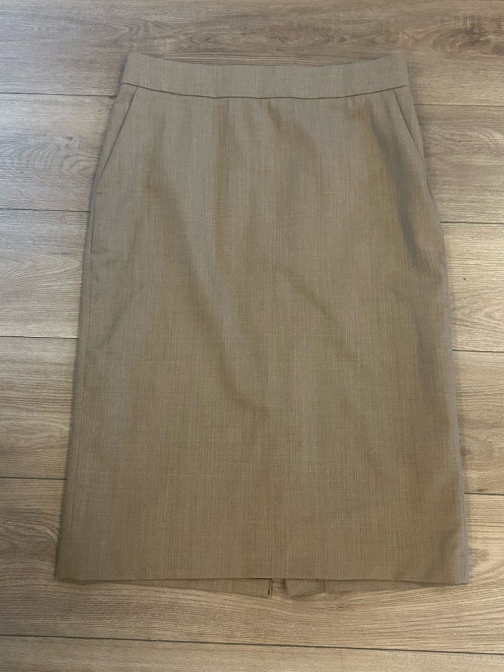 Banana Republic Pencil Skirt Tan Wool Blend Tall 10 Career Office